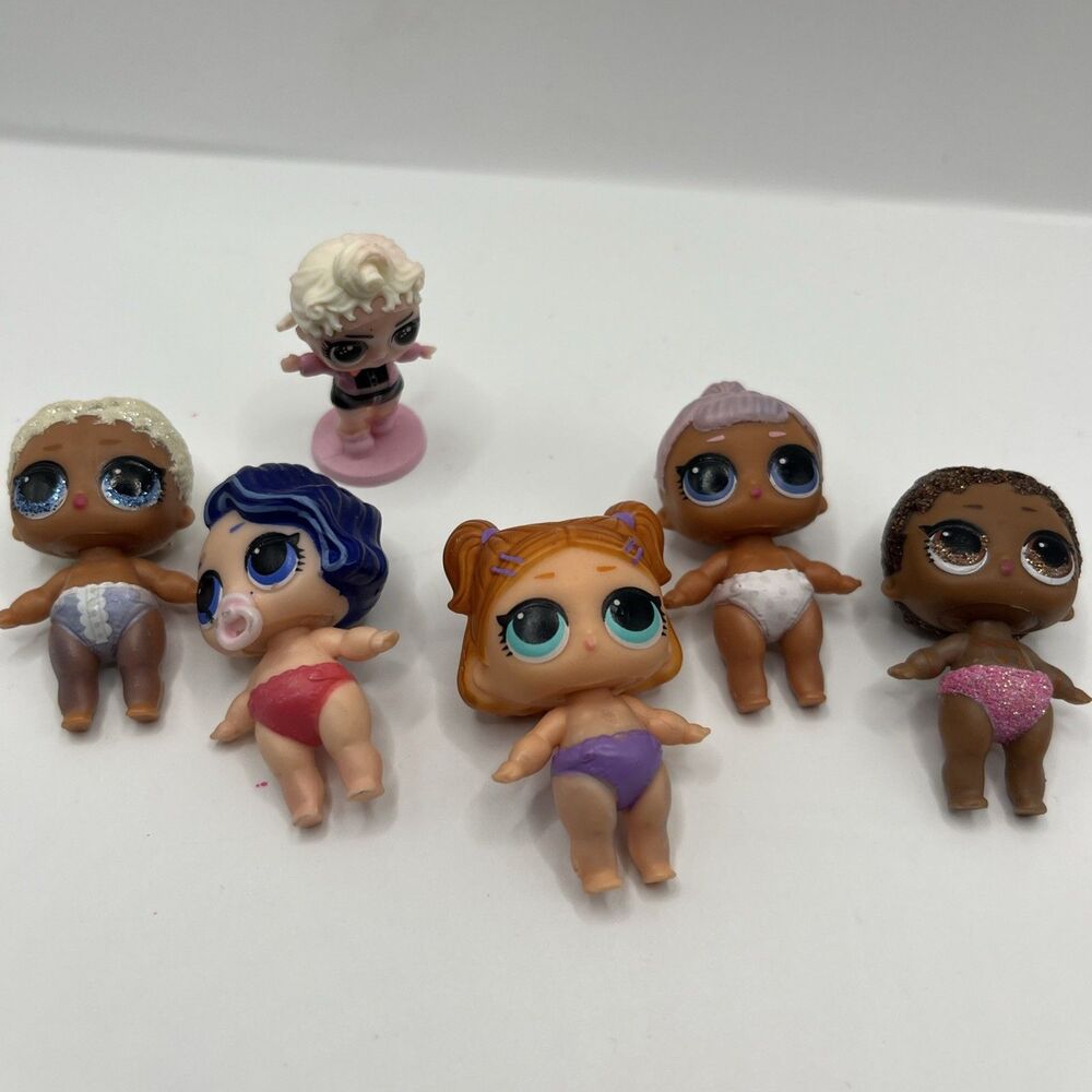 L.O.L. Surprise Dolls Mini Figures Lil Sis Lot Of 6 (3)